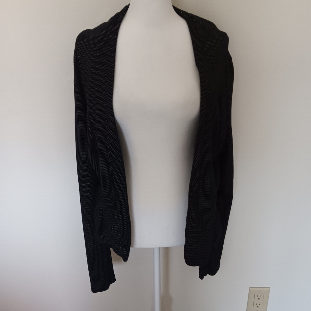 black and white polka dot maurices XXL blazer / work sweater